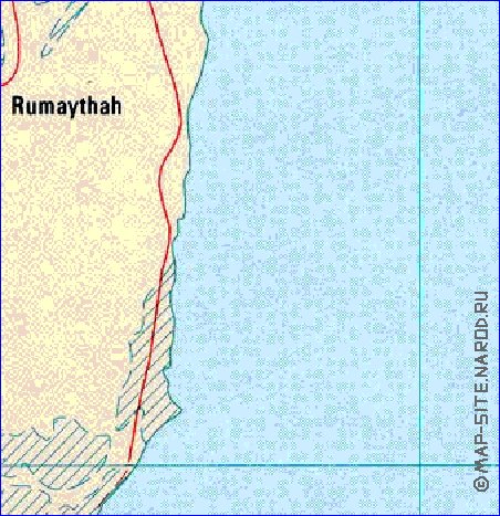 carte de Bahrein