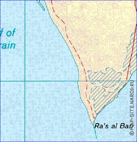 carte de Bahrein