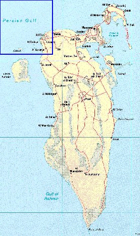 carte de Bahrein