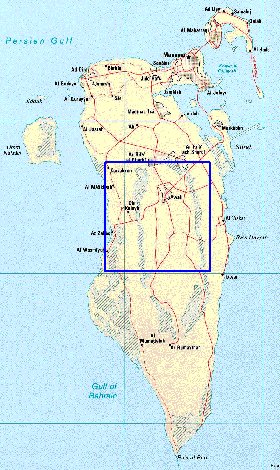 carte de Bahrein