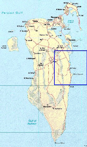 carte de Bahrein