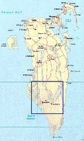 carte de Bahrein