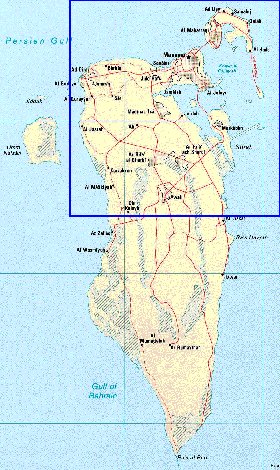 carte de Bahrein