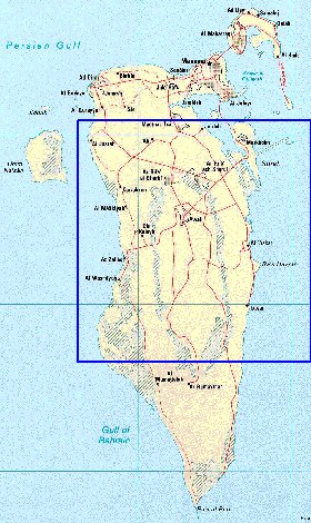 carte de Bahrein