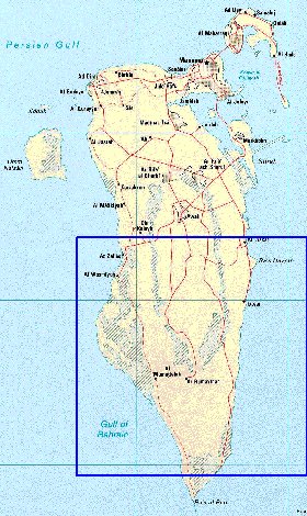 carte de Bahrein