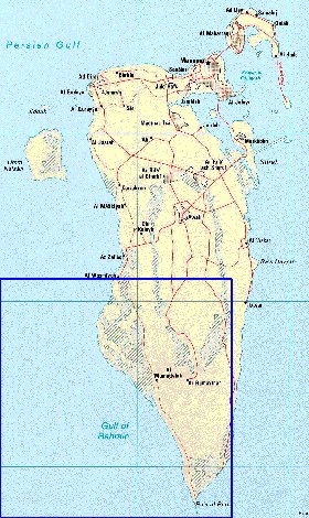 carte de Bahrein