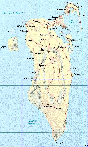 carte de Bahrein