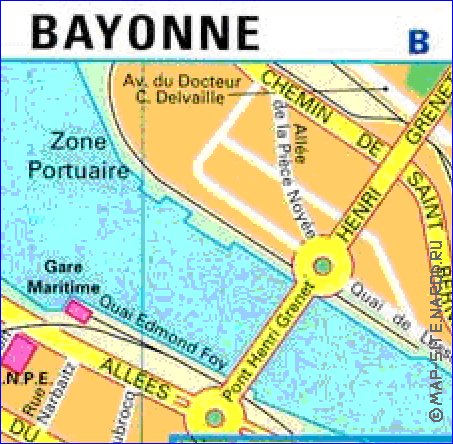 carte de Bayonne