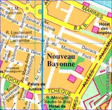 carte de Bayonne