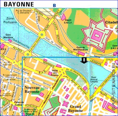 carte de Bayonne