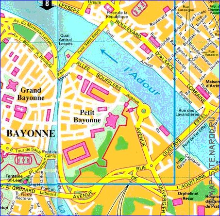 carte de Bayonne