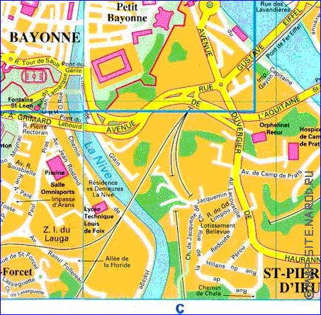 carte de Bayonne