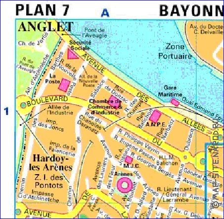 carte de Bayonne