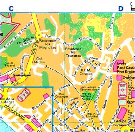 carte de Bayonne