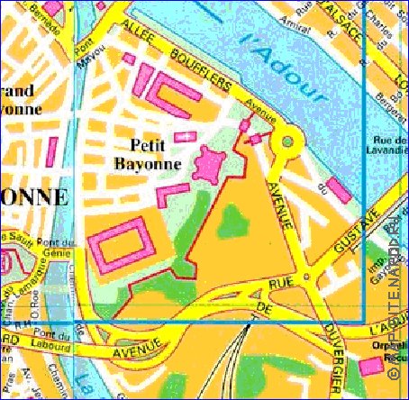 carte de Bayonne