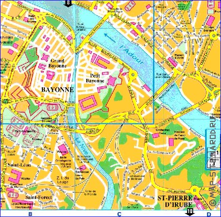 carte de Bayonne