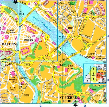 carte de Bayonne