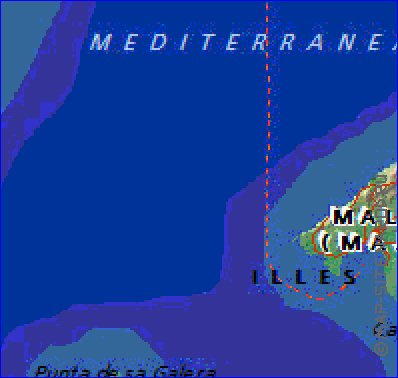 mapa de Baleares em ingles