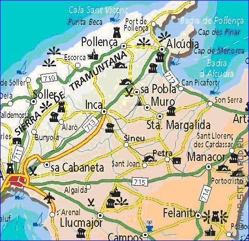 mapa de Baleares