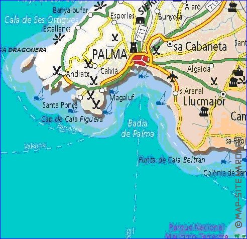 mapa de Baleares