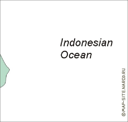 carte de Bali en anglais