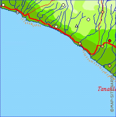 Fisica mapa de Bali