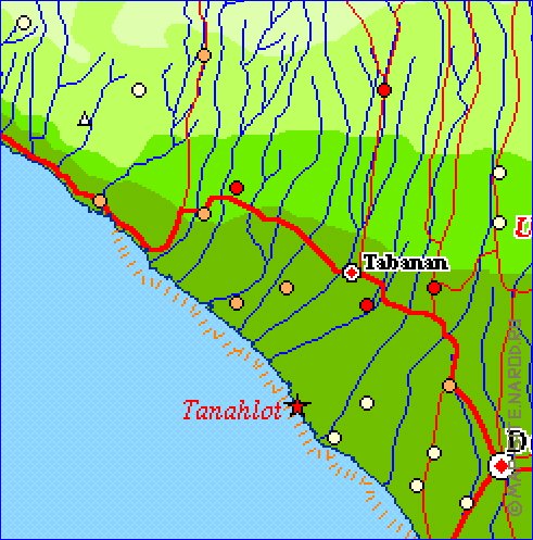 Fisica mapa de Bali