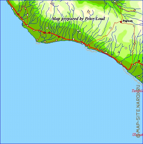 Fisica mapa de Bali