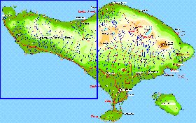 Fisica mapa de Bali