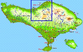 Fisica mapa de Bali