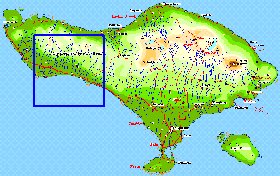 Fisica mapa de Bali