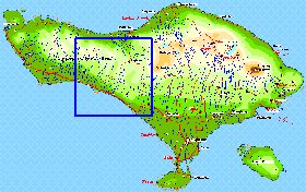 Fisica mapa de Bali