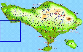 Fisica mapa de Bali