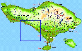 Fisica mapa de Bali