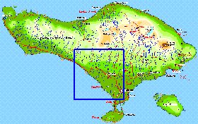 Fisica mapa de Bali