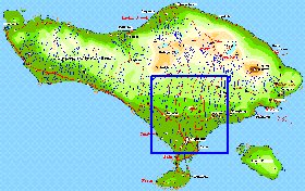 Fisica mapa de Bali