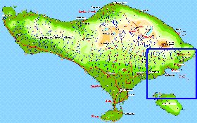 Fisica mapa de Bali