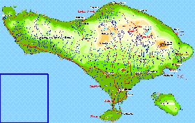 Fisica mapa de Bali