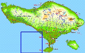 Fisica mapa de Bali