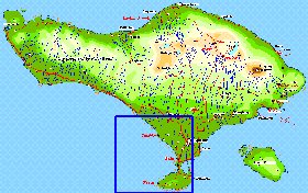 Fisica mapa de Bali