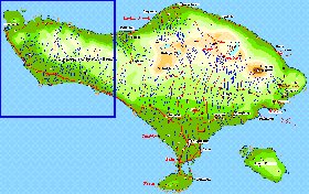 Fisica mapa de Bali