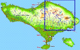 Fisica mapa de Bali