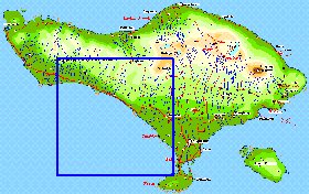 Fisica mapa de Bali