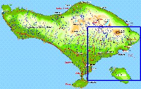 Fisica mapa de Bali