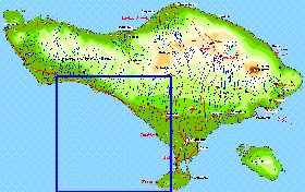 Fisica mapa de Bali