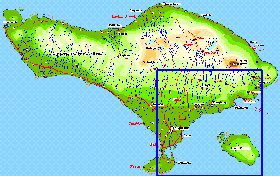 Fisica mapa de Bali