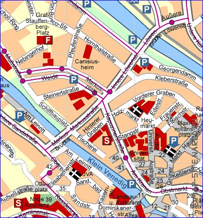 mapa de Bamberg