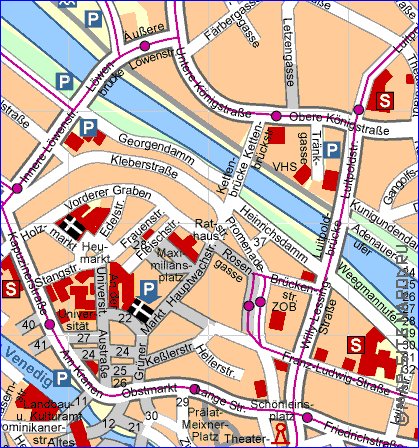 mapa de Bamberg