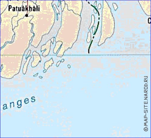 Administrativa mapa de Bangladesh