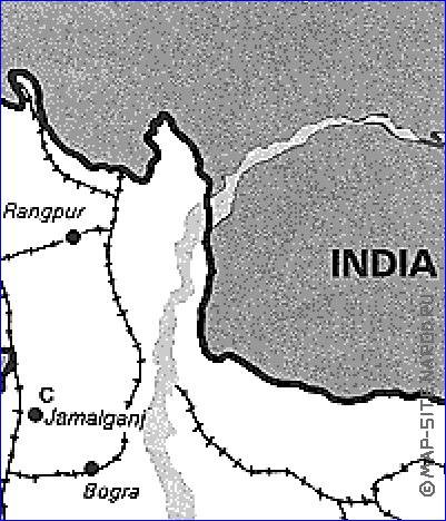 Economico mapa de Bangladesh